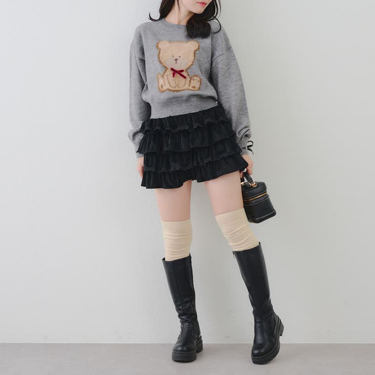 リボンくまさんニット | NICE CLAUP / OLIVE des OLIVE　OUTLET | 詳細画像35 