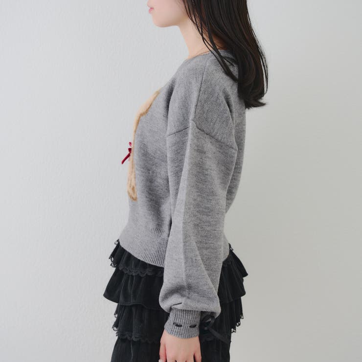 リボンくまさんニット | NICE CLAUP / OLIVE des OLIVE　OUTLET | 詳細画像37 