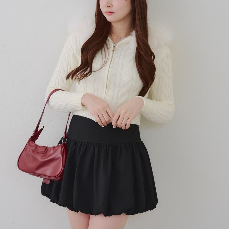 ケーブルファーパーカー | NICE CLAUP / OLIVE des OLIVE　OUTLET | 詳細画像2 