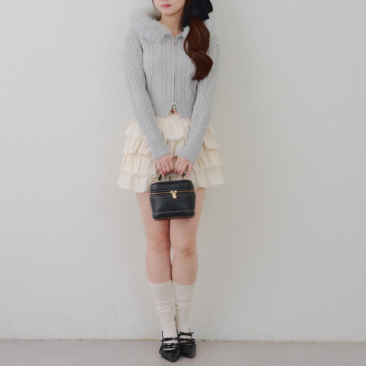 ケーブルファーパーカー | NICE CLAUP / OLIVE des OLIVE　OUTLET | 詳細画像18 