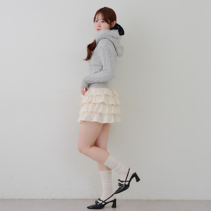 ケーブルファーパーカー | NICE CLAUP / OLIVE des OLIVE　OUTLET | 詳細画像20 