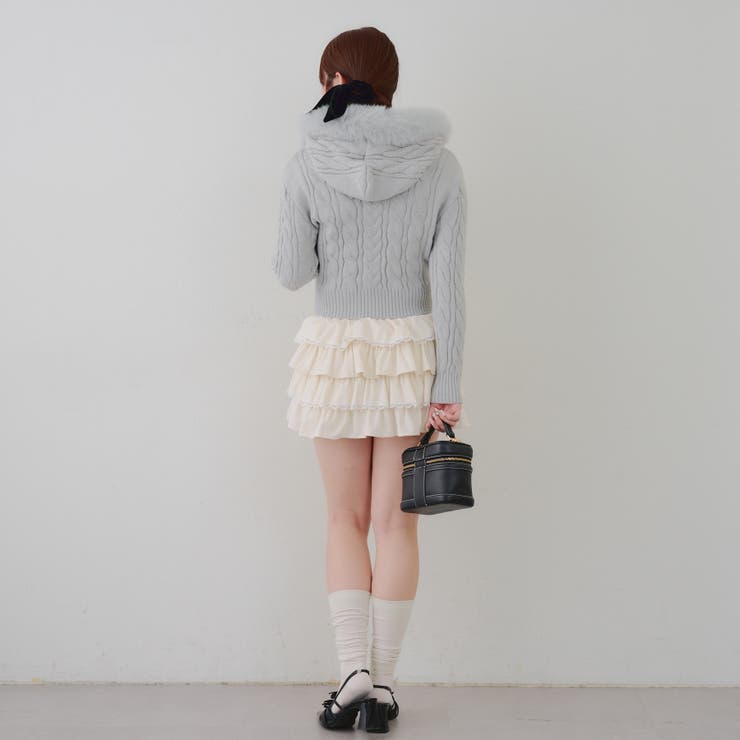 ケーブルファーパーカー | NICE CLAUP / OLIVE des OLIVE　OUTLET | 詳細画像21 