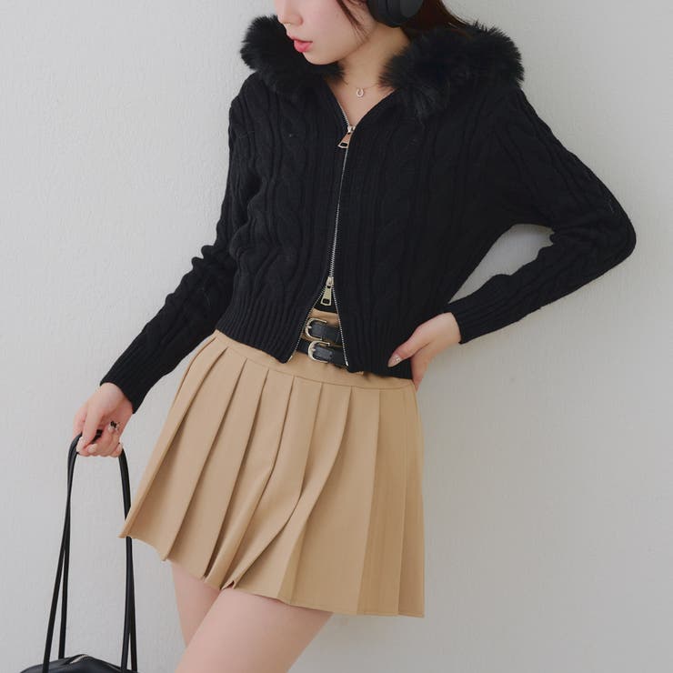 ケーブルファーパーカー | NICE CLAUP / OLIVE des OLIVE　OUTLET | 詳細画像27 