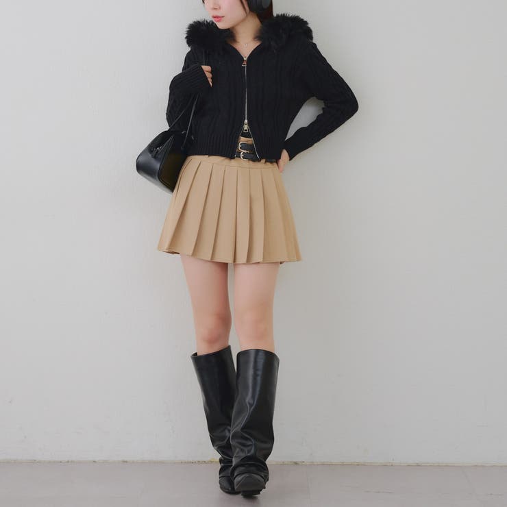 ケーブルファーパーカー | NICE CLAUP / OLIVE des OLIVE　OUTLET | 詳細画像29 