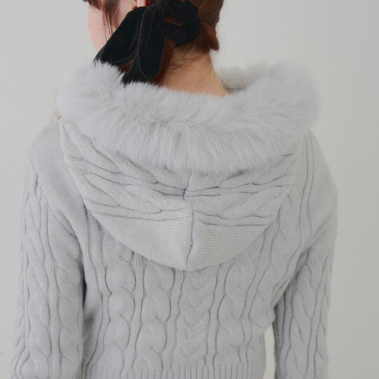 ケーブルファーパーカー | NICE CLAUP / OLIVE des OLIVE　OUTLET | 詳細画像35 