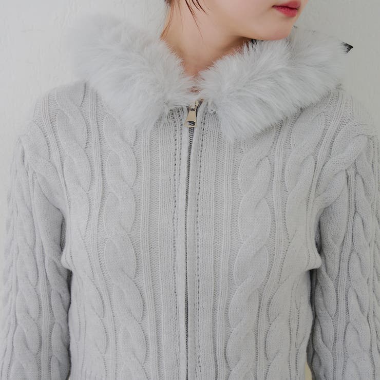 ケーブルファーパーカー | NICE CLAUP / OLIVE des OLIVE　OUTLET | 詳細画像36 