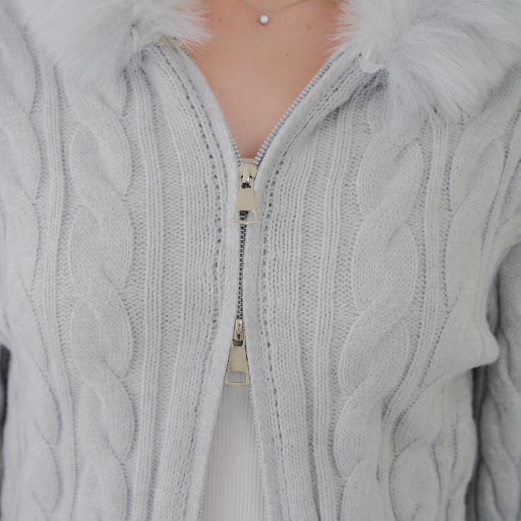 ケーブルファーパーカー | NICE CLAUP / OLIVE des OLIVE　OUTLET | 詳細画像39 