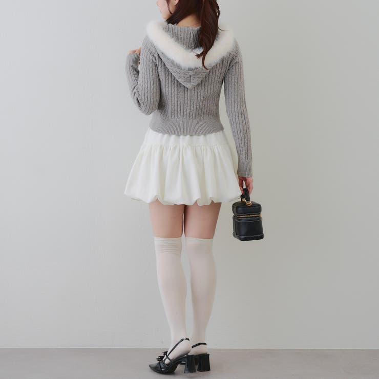 キラキラケーブルファーパーカー | RMAF　NICE CLAUP / OLIVE des OLIVE | 詳細画像8 