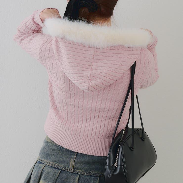 キラキラケーブルファーパーカー | RMAF　NICE CLAUP / OLIVE des OLIVE | 詳細画像13 