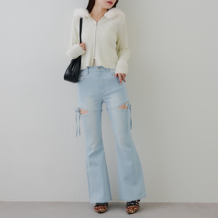 キラキラケーブルファーパーカー | RMAF　NICE CLAUP / OLIVE des OLIVE | 詳細画像18 