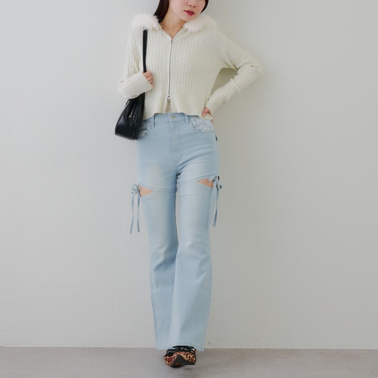 キラキラケーブルファーパーカー | RMAF　NICE CLAUP / OLIVE des OLIVE | 詳細画像19 