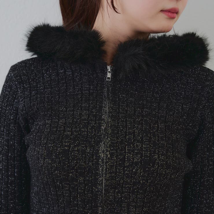 キラキラケーブルファーパーカー | RMAF　NICE CLAUP / OLIVE des OLIVE | 詳細画像33 