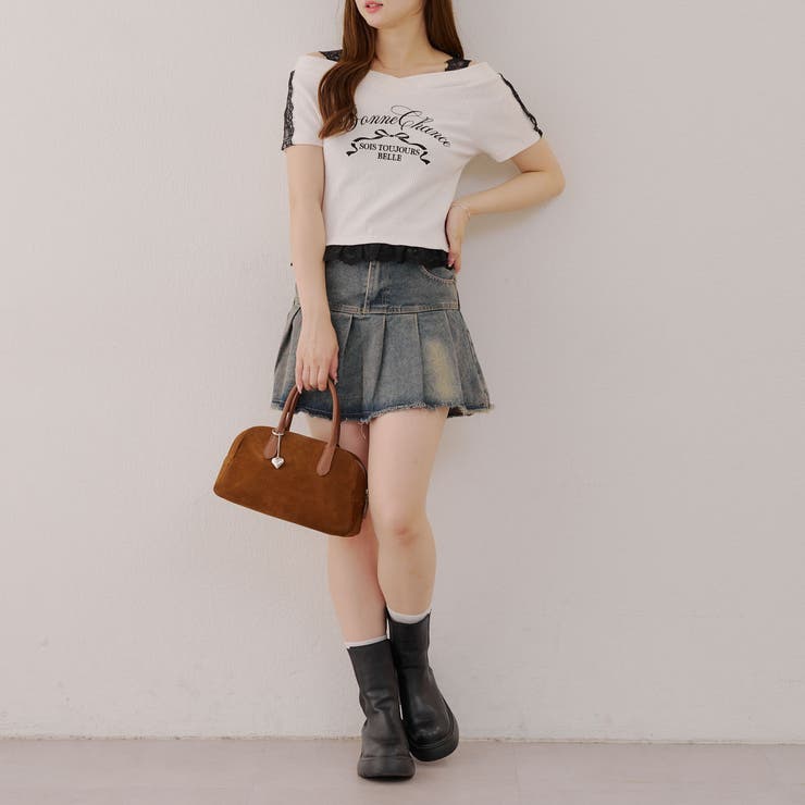 レース付テレコプルオーバー | NICE CLAUP / OLIVE des OLIVE　OUTLET | 詳細画像12 