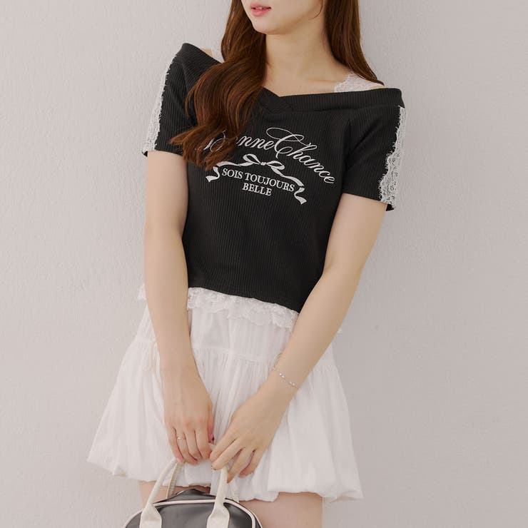 レース付テレコプルオーバー | NICE CLAUP / OLIVE des OLIVE　OUTLET | 詳細画像16 