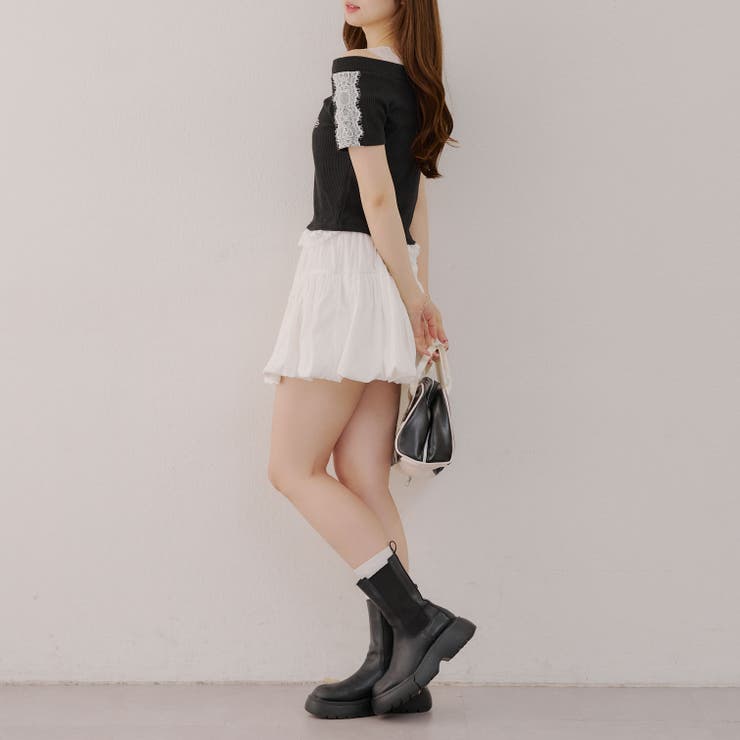 レース付テレコプルオーバー | NICE CLAUP / OLIVE des OLIVE　OUTLET | 詳細画像21 