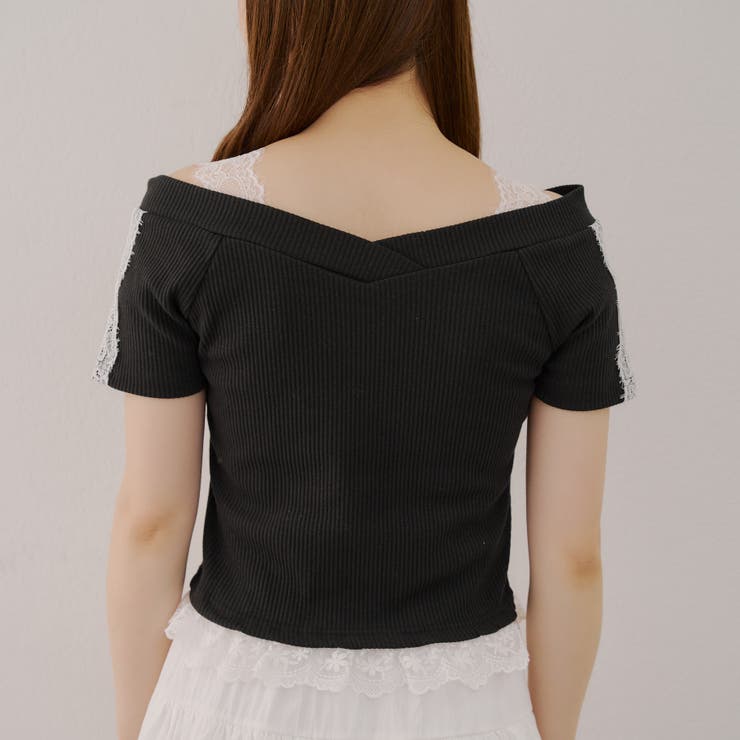 レース付テレコプルオーバー | NICE CLAUP / OLIVE des OLIVE　OUTLET | 詳細画像26 