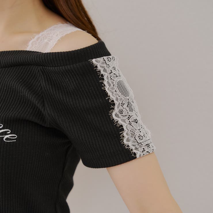 レース付テレコプルオーバー | NICE CLAUP / OLIVE des OLIVE　OUTLET | 詳細画像28 