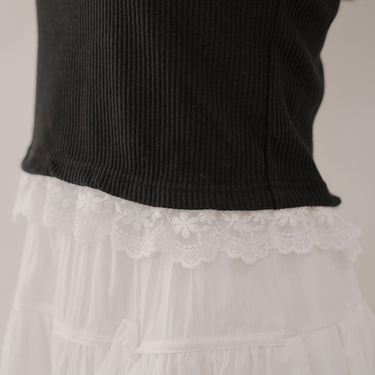 レース付テレコプルオーバー | NICE CLAUP / OLIVE des OLIVE　OUTLET | 詳細画像30 