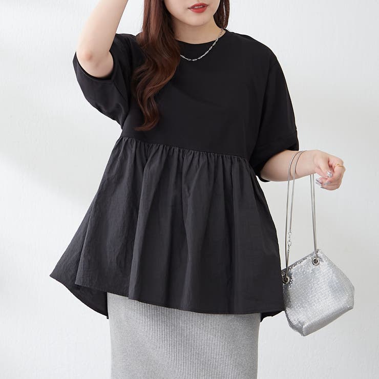 大人ランタン袖ドッキングT | NICE CLAUP / OLIVE des OLIVE　OUTLET | 詳細画像3 
