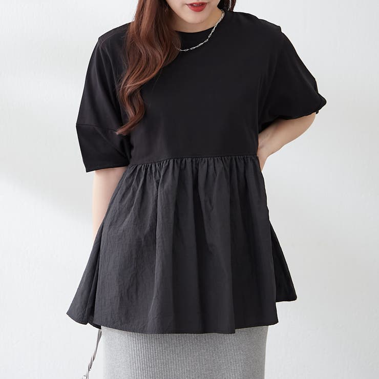 大人ランタン袖ドッキングT | NICE CLAUP / OLIVE des OLIVE　OUTLET | 詳細画像7 