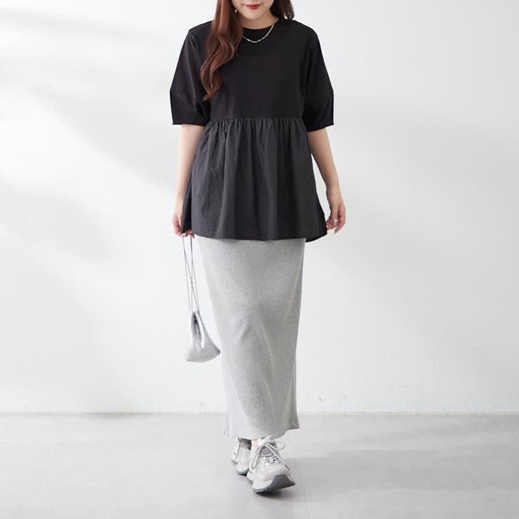大人ランタン袖ドッキングT | NICE CLAUP / OLIVE des OLIVE　OUTLET | 詳細画像10 