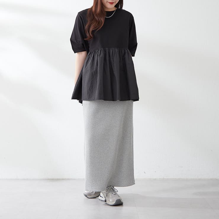 大人ランタン袖ドッキングT | NICE CLAUP / OLIVE des OLIVE　OUTLET | 詳細画像12 