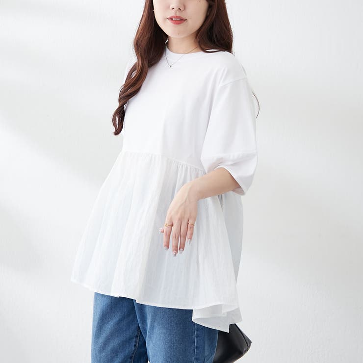 大人ランタン袖ドッキングT | NICE CLAUP / OLIVE des OLIVE　OUTLET | 詳細画像20 
