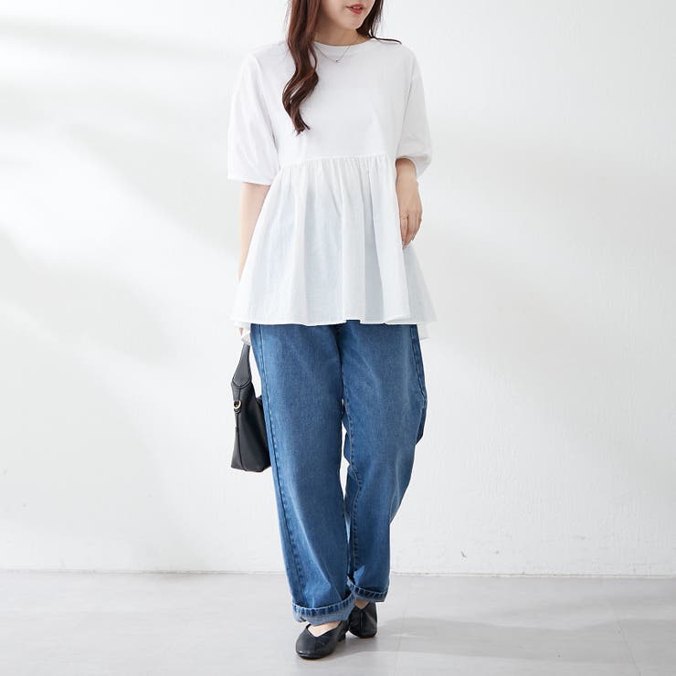 大人ランタン袖ドッキングT | NICE CLAUP / OLIVE des OLIVE　OUTLET | 詳細画像25 