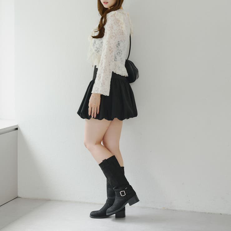 起毛カットジャガードラッフルカーディガン | NICE CLAUP / OLIVE des OLIVE　OUTLET | 詳細画像14 