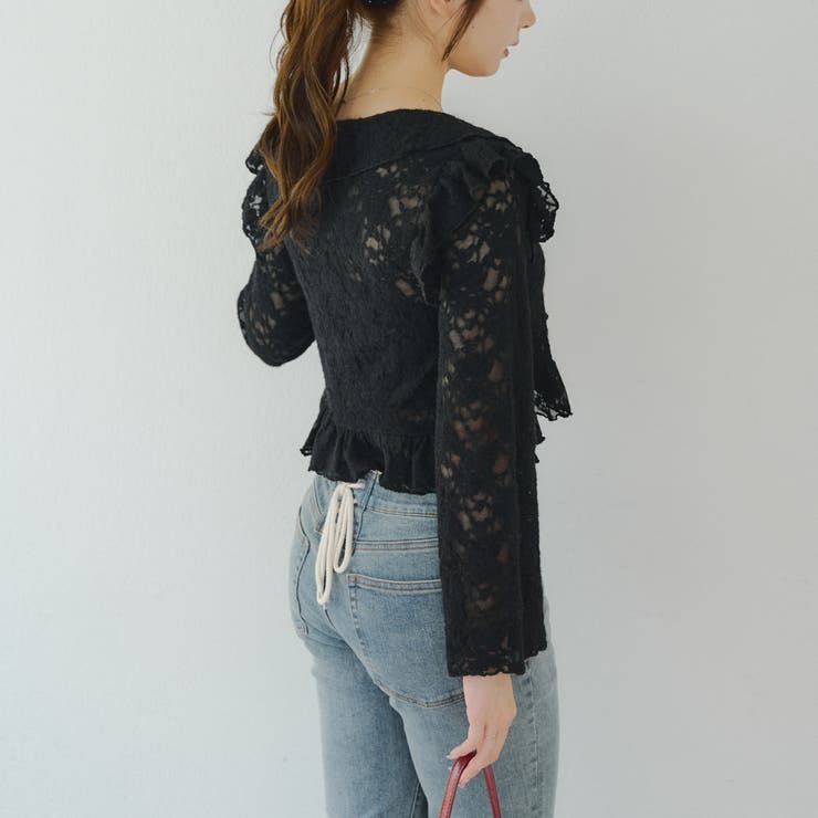 起毛カットジャガードラッフルカーディガン | NICE CLAUP / OLIVE des OLIVE　OUTLET | 詳細画像21 