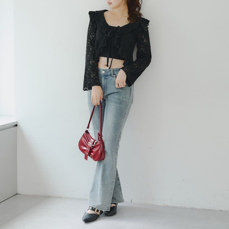 起毛カットジャガードラッフルカーディガン | NICE CLAUP / OLIVE des OLIVE　OUTLET | 詳細画像25 