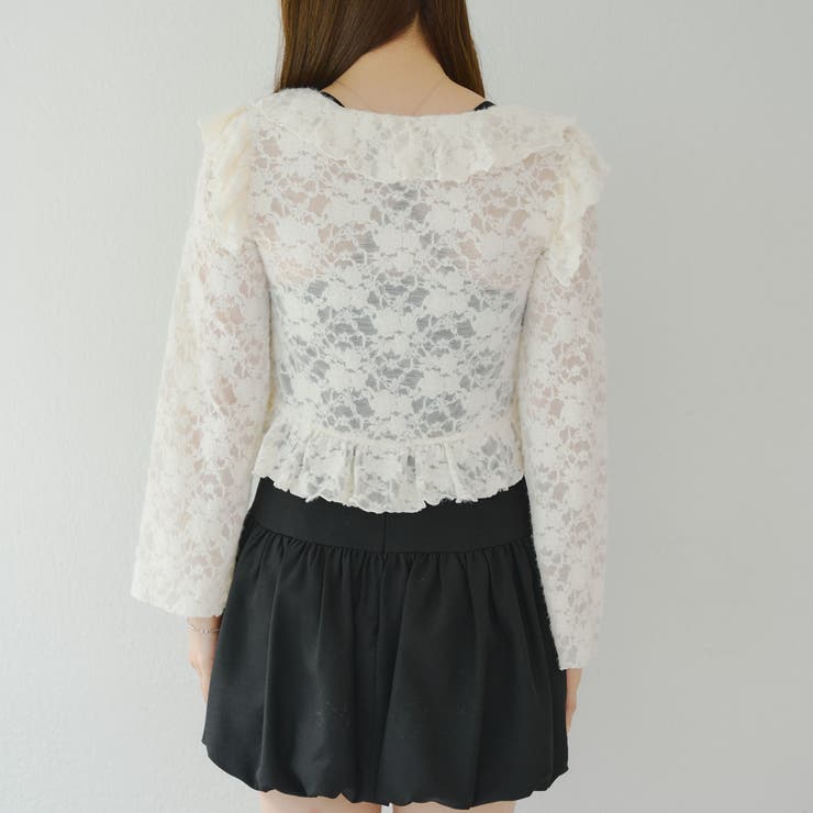 起毛カットジャガードラッフルカーディガン | NICE CLAUP / OLIVE des OLIVE　OUTLET | 詳細画像29 