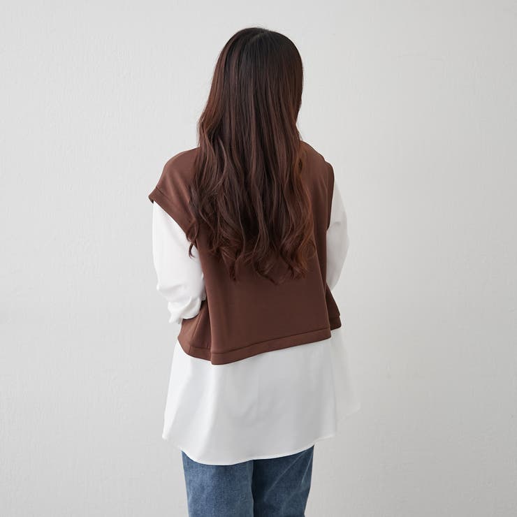 ネックレス刺繍ドッキングプルオーバー | NICE CLAUP / OLIVE des OLIVE　OUTLET | 詳細画像6 