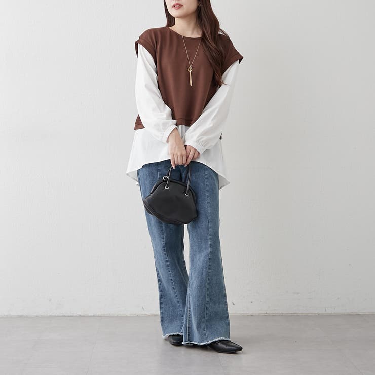 ネックレス刺繍ドッキングプルオーバー | NICE CLAUP / OLIVE des OLIVE　OUTLET | 詳細画像11 