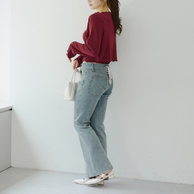 【2枚SET】レース付ワイドリブアンサンブル | NICE CLAUP / OLIVE des OLIVE　OUTLET | 詳細画像12 