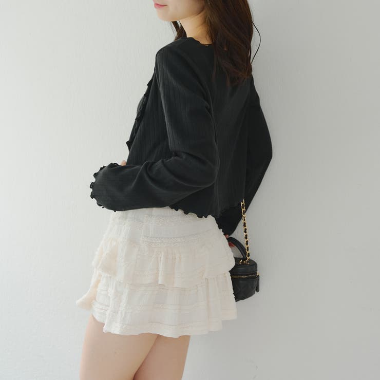 【2枚SET】レース付ワイドリブアンサンブル | NICE CLAUP / OLIVE des OLIVE　OUTLET | 詳細画像17 