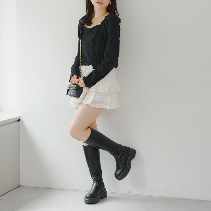 【2枚SET】レース付ワイドリブアンサンブル | NICE CLAUP / OLIVE des OLIVE　OUTLET | 詳細画像21 