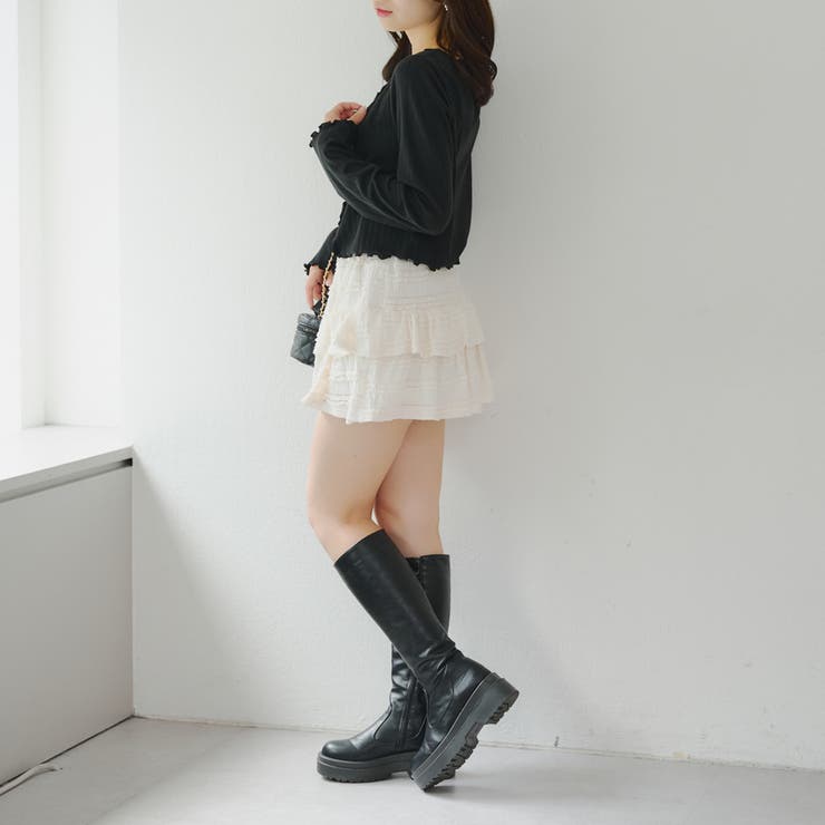 【2枚SET】レース付ワイドリブアンサンブル | NICE CLAUP / OLIVE des OLIVE　OUTLET | 詳細画像22 