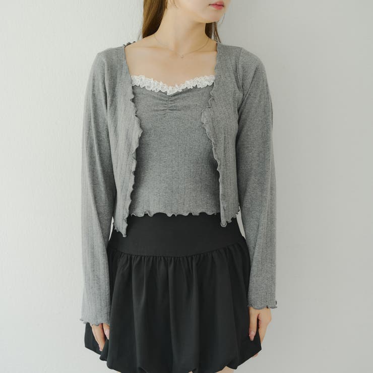 【2枚SET】レース付ワイドリブアンサンブル | NICE CLAUP / OLIVE des OLIVE　OUTLET | 詳細画像31 