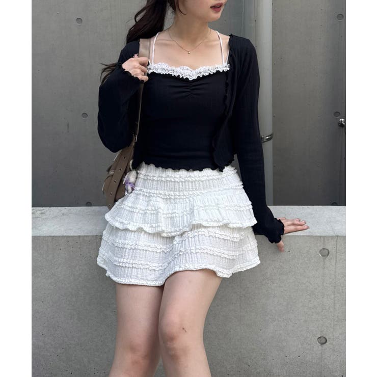 【2枚SET】レース付ワイドリブアンサンブル | NICE CLAUP / OLIVE des OLIVE　OUTLET | 詳細画像45 