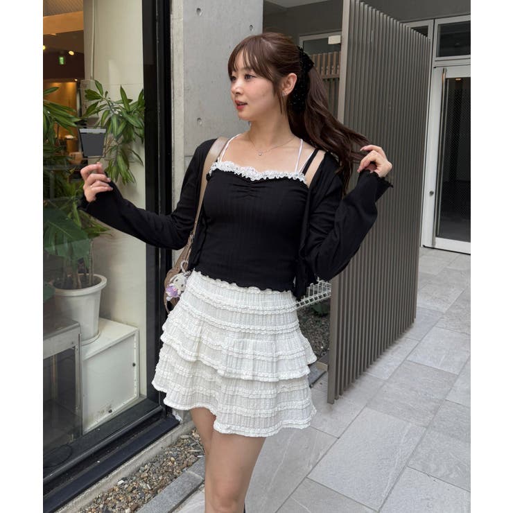【2枚SET】レース付ワイドリブアンサンブル | NICE CLAUP / OLIVE des OLIVE　OUTLET | 詳細画像50 