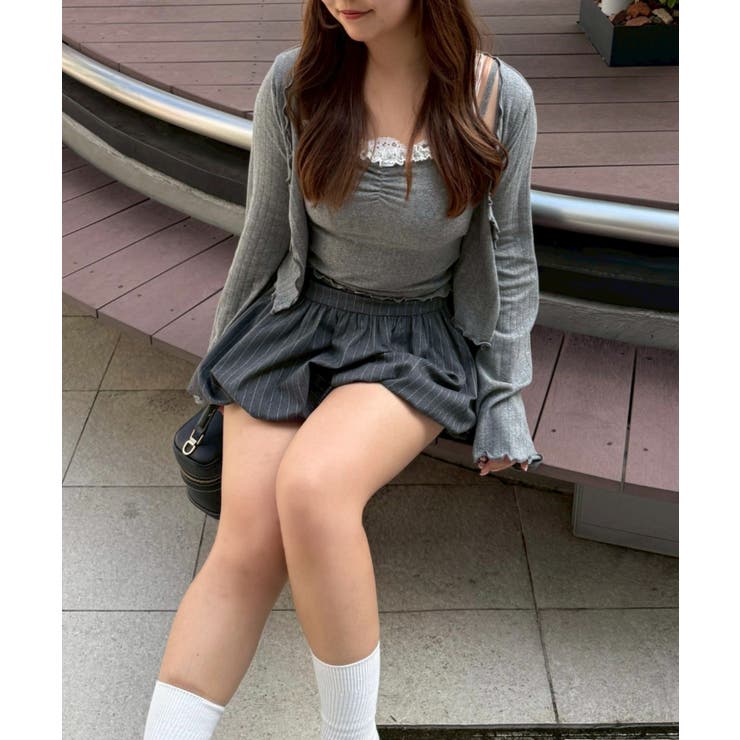 【2枚SET】レース付ワイドリブアンサンブル | NICE CLAUP / OLIVE des OLIVE　OUTLET | 詳細画像54 