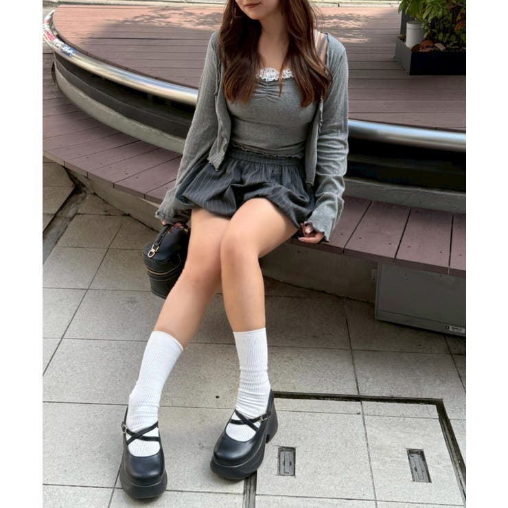 【2枚SET】レース付ワイドリブアンサンブル | NICE CLAUP / OLIVE des OLIVE　OUTLET | 詳細画像55 