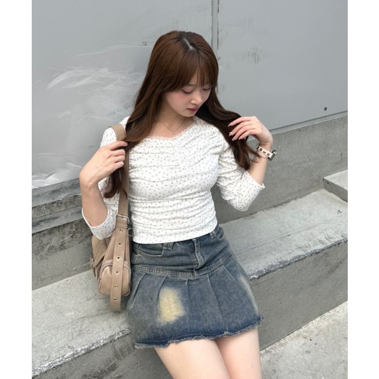 花柄レーストップス | RMAF　NICE CLAUP / OLIVE des OLIVE | 詳細画像17 