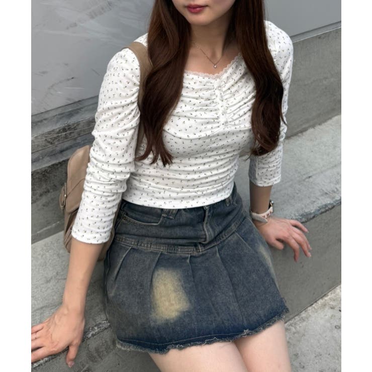 花柄レーストップス | RMAF　NICE CLAUP / OLIVE des OLIVE | 詳細画像18 