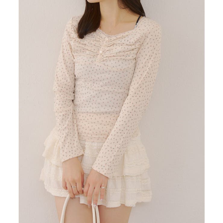 花柄レーストップス | RMAF　NICE CLAUP / OLIVE des OLIVE | 詳細画像21 