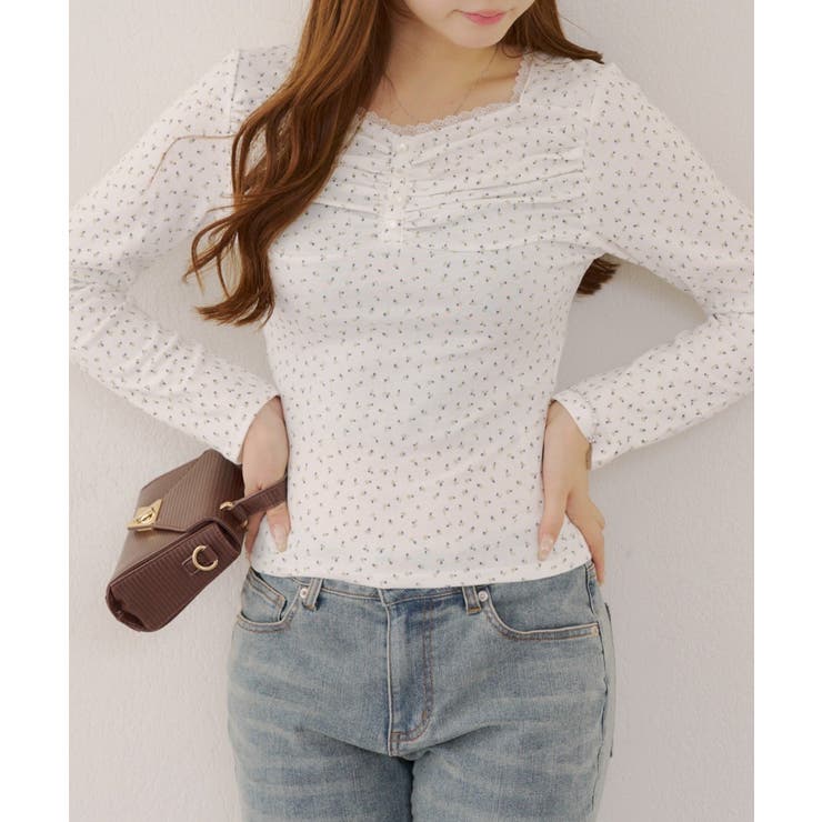 花柄レーストップス | RMAF　NICE CLAUP / OLIVE des OLIVE | 詳細画像23 