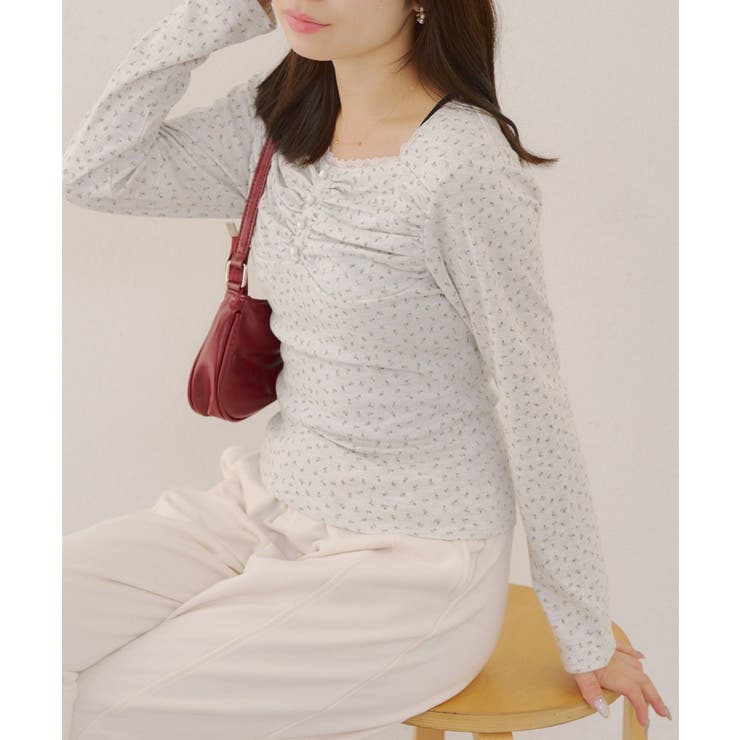 花柄レーストップス | RMAF　NICE CLAUP / OLIVE des OLIVE | 詳細画像47 
