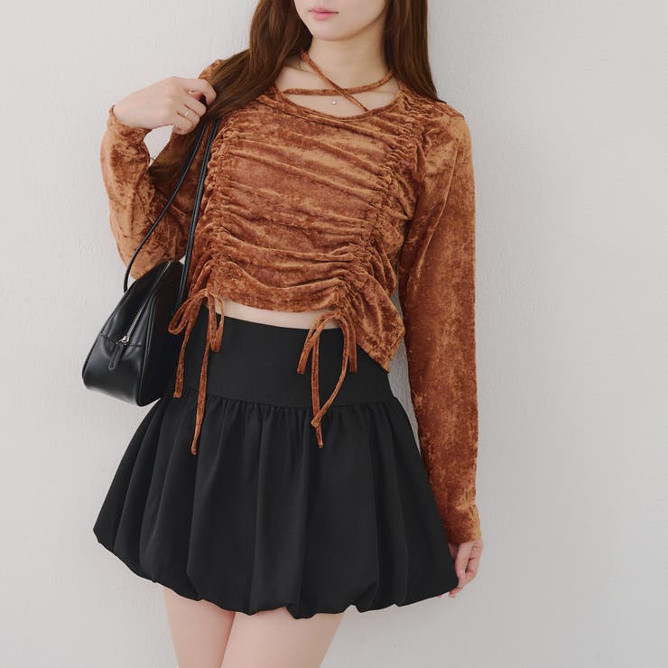 チョーカー付ドロストプルオーバー | NICE CLAUP / OLIVE des OLIVE　OUTLET | 詳細画像3 