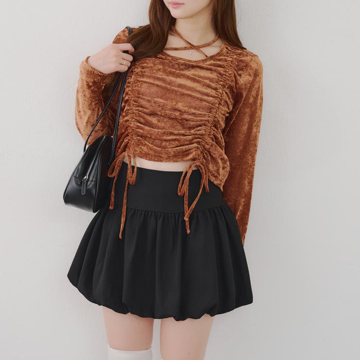 チョーカー付ドロストプルオーバー | NICE CLAUP / OLIVE des OLIVE　OUTLET | 詳細画像4 